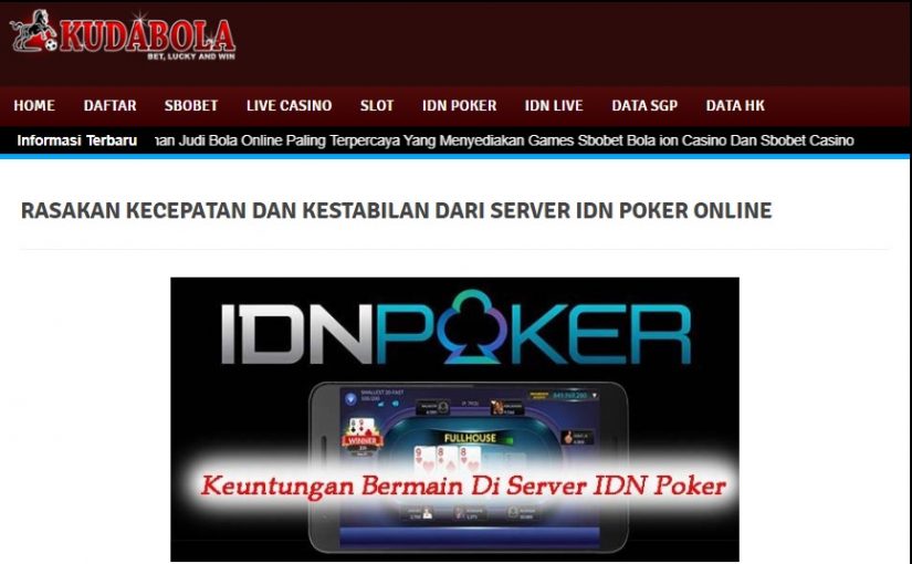 Kudabola Situs IDN Poker Online Terpercaya
